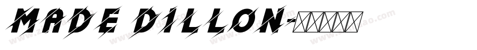 Made Dillon字体转换